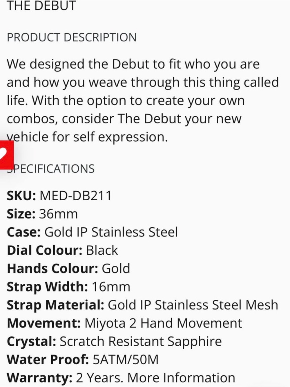 MEDIUM Watch - Picture 4 of 4